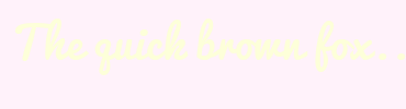 Image with Font Color FDFFD9 and Background Color FFF2FA